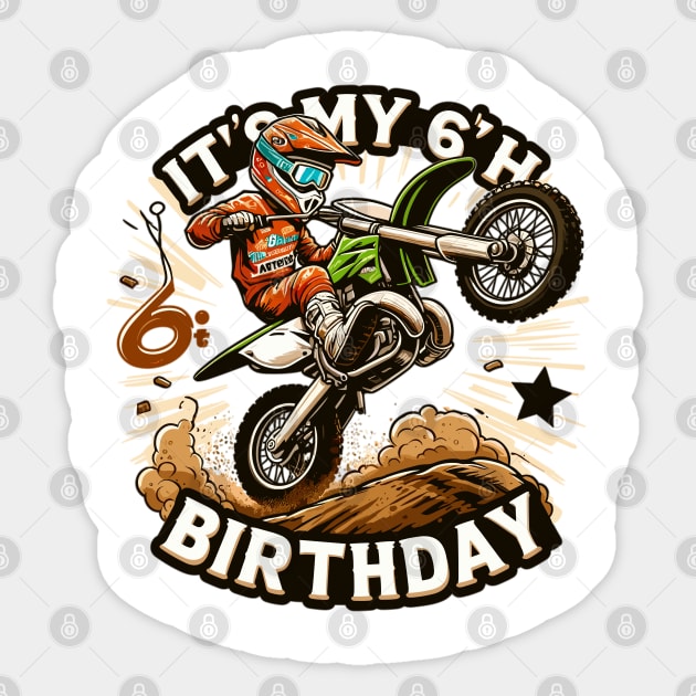 6th Birthday Sticker by Vehicles-Art